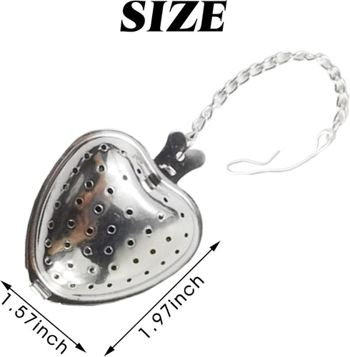 TIHOOD 15PCS Tea Strainer Stainless Steel Mesh Tea Ball Infuser Premium Tea Filter Tea Interval Diffuser with Extended Chain Hook for Loose Leaf Tea and Spices & Seasonings by TIHOOD