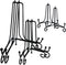 6PCS Black Iron Plate Stands for Display, 3 Sizes 4, 6, 8 Inch, Mini Easel Holders for Frame, Book, Card