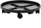 Bloem 16" Black Round Planter Pot Caddy with Wheels, 150lb Capacity