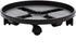 Bloem 16" Black Round Planter Pot Caddy with Wheels, 150lb Capacity