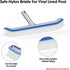 Swimming 6FT,18" Swimming 6FT Swimming Pool Brush with Pole Pool Brush Head with Nylon Bristles Aluminum Back