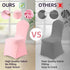Yahpetes (1 Chair Cover Pink Polyester Spandex Banquet Chair Covers Slipcover Flat Front Stretch Spandex Chair Covers