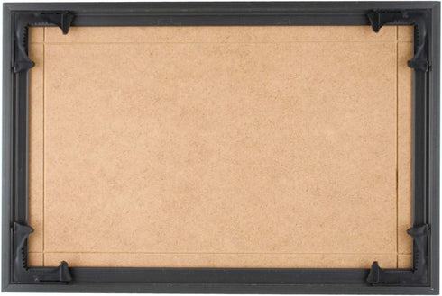 Quadro Frames Picture Frame, 8.5x12.5 inch, Black, Style P375-3/8 inch Wide Molding