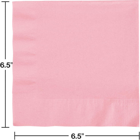 Creative Converting 240 Count Celebrations Lunch Paper Napkins - Classic Pink