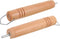 2pcs Japanese Style Soup Pot Handle, Stainless Steel Saucepan Kitchen Utensils Replacement, Wooden Grip