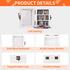60PCS Lovers(White,3.75"*2.75"*2") MACEVIA Shakeable Anxiety Mini Bookshelf Decor, Ornament Miniature Bookshelf