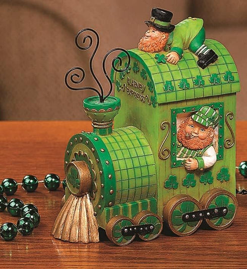 3 Set Fun Express Leprechaun Blarney Express Tabletop Train - St. Patrick's Day Home Decor - Piece - Green