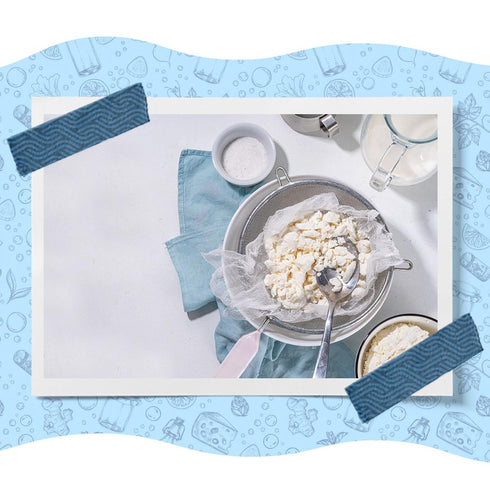 DIY Fresh Cheese Making Kit - Ricotta, Mozzarella, Burrata, Includes Rennet, Cheese Salt, Recipe Booklet