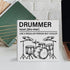 GXLPO Drummer Drumming Drummer 5 5 Inches Gifts for Men Women, Drum Accessories Gifts for Teen Boys Girls Music Lovers