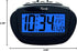 Equity by La Crosse LCD Alarm Clock, Insta-Set, Black, Model 31022