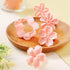 2-Inch Pastry/Cookie/Fondant Stamper, 4 Stamps Pink Cherry Blossom Shape Flower Hand Pressure Pastry Tool Set