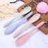 M&F 4 Pack Portable Utensils Set with Case, Reusable Wheat Straw Cutlery for Kids and Adults, Fork Spoon Cutter