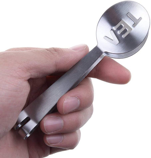 4 Pcs Stainless Steel Tea Bag Tongs, Teabag Squeezer Strainer Holder, Mini Sugar Clip Kitchen Bar Tools