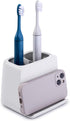 YouCopia The Ledge Toothbrush Holder, 2-Slot, Bathroom Vanity Counter Organizer with Cord