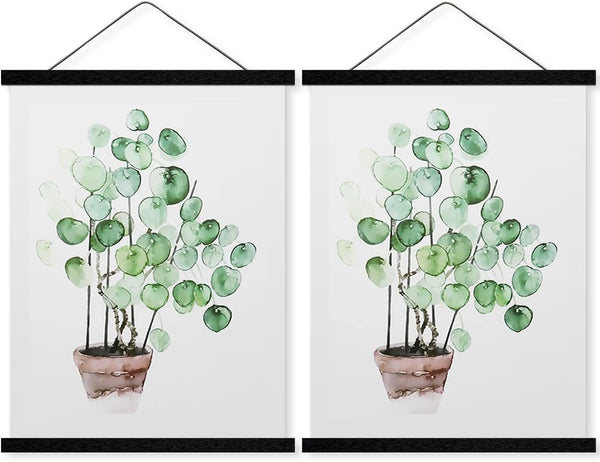 Magnetic Poster Hanger Frame for 8x12, 8x10, 8x8 Movie Music Posters, Black Wood Picture Frames for Wall Art
