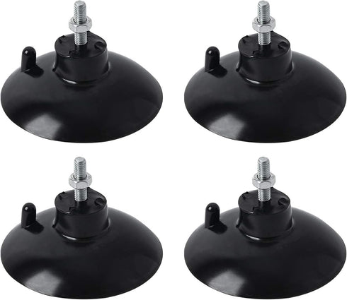 HSTECH 4 Pcs Black French Fry Suction Cup Feet for Industrial Commercial French Fry Cutter