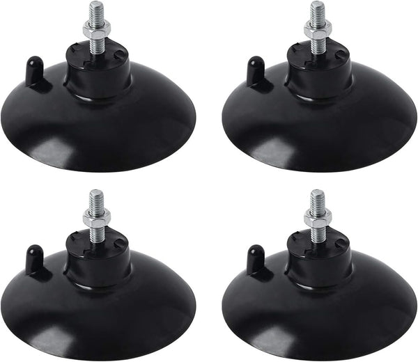 HSTECH 4 Pcs Black French Fry Suction Cup Feet for Industrial Commercial French Fry Cutter