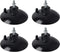 HSTECH 4 Pcs Black French Fry Suction Cup Feet for Industrial Commercial French Fry Cutter