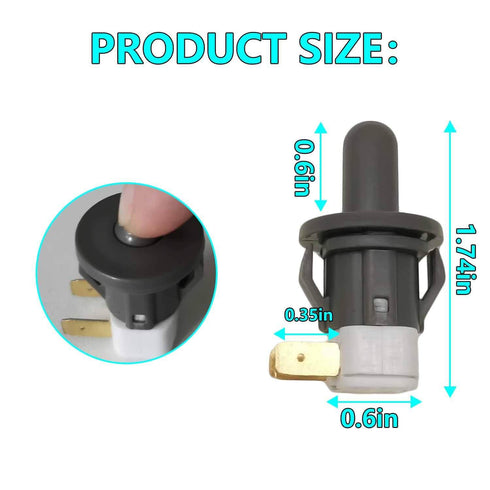 Refrigerator Door Switch DA34-00066C, Compatible with Samsung Light Switch, Replaces 2705488, AP5306252, PS4138763