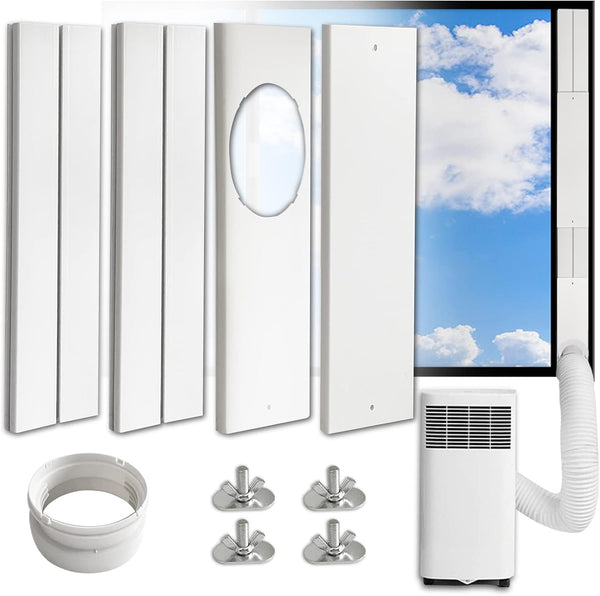 Portable AC Window Vent Kit - Complete Air Conditioner Window Kit, Adjustable