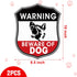Zonon 2 Pcs Beware of Dog Sign for Fence 10 x 8.5 Inch Reflective Dog Warning Signs Aluminum Warning Sign for Indoor Outdoor Home Business Yard Driveway, UV Protected, Weatherproof, Easy to Mount