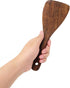 Honbay 2PCS Wooden Rice Spoon, Rice Paddle for Kitchen Cooking, Oblique Head Design
