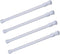 Tension Rods, 4 Pack, 15.7-28 Inches Adjustable Spring Steel Cupboard Bars, Tension Curtain Rod