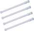Tension Rods, 4 Pack, 15.7-28 Inches Adjustable Spring Steel Cupboard Bars, Tension Curtain Rod