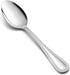 E-far 12-Piece Dinner Spoons Set, 7.9 Inch Stainless Steel Silverware with Pearled Edge, Mirror Polished & Dishwasher