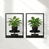 bbteroiu Set 3, Picture Frame Wall Planters of Modern Metal Hanging Shelves for Plants, Rustproof Wall Mount Flower Pot