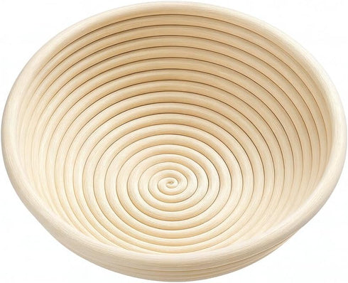 Saint Germain Bakery (9 inch) Premium Round Bread Banneton Basket with Liner - Perfect Brotform Proofing Basket