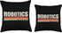 Robotics Retro Vintage Throw Pillow for Robotics Engineer Robot Builder
