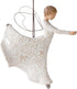 Willow Tree Dance of Life Hanging Ornament, Cream Angel Figurine, Resin & Metal, Intricate Life-Themed Carvings