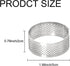 10 Pcs 1.98 Inch Stainless Steel Tart Ring, Heat-Resistant Perforated Cake Mousse Ring for Baking