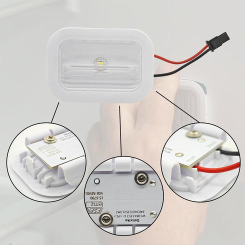 LED Light Module Replacement for Whirlpool KitchenAid Refrigerator (2) - WPW10637153 W11130208 W10758333