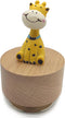 falado Mini Wooden Animal Rotary Music Box with Cute Giraffe Ornament (It's a