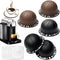 5pcs Reusable Coffee Pods for Nespresso VertuoLine, Refillable Capsules with Aluminum Foil Lids
