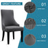 Liykimt Stretch Wingback Side Chair Slipcover-Accent Chair Cover Slipcover with Arm,Washable Upholstered Arm Dining