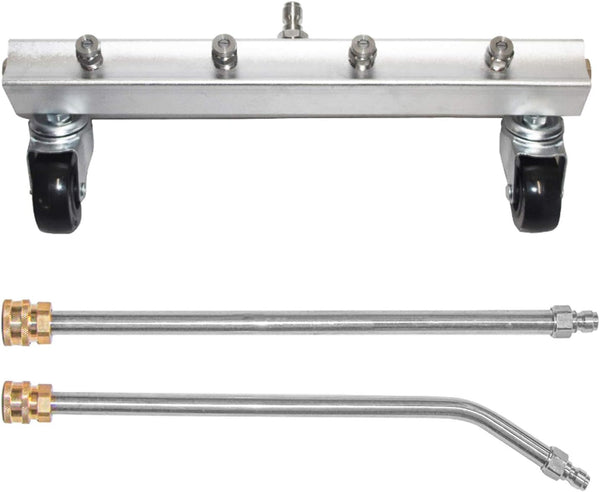 Hourleey Pressure Washer Undercarriage Cleaner, Undercarriage Water Broom with 13 Inch Extension