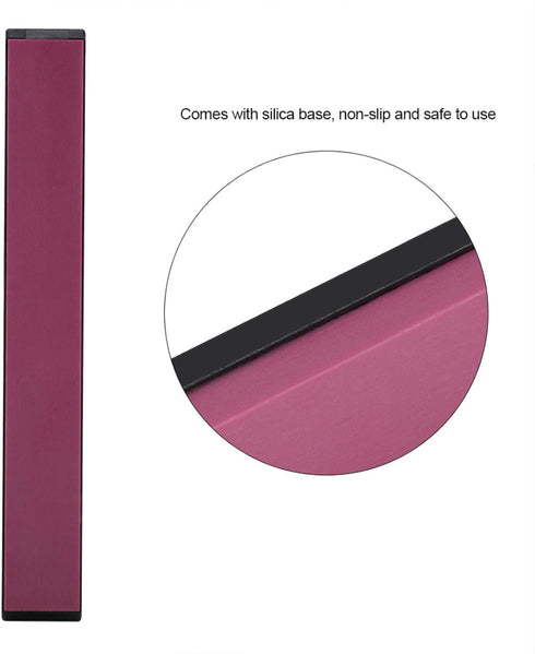 Knife Sharpening Stone - 3000# Whetstone Kitchen Knife Sharpener with Base Ruby