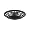 G.E.T. OB-734-BK Black Oval Serving/Bread Basket, 8" x 5.5" (Pack of 12)