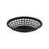 G.E.T. OB-734-BK Black Oval Serving/Bread Basket, 8" x 5.5" (Pack of 12)