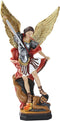 QIANLING 8.7 inch St Michael Statue, Archangel Michael Collectible Sculpture Defeating Lucifer