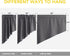 NICETOWN Half Window Kitchen Tier Curtains, Tailored Scalloped Valance/Swags, Grey (One Pair, 36x36)