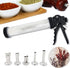 GGYCASE 2LB 5 Nozzles 3 Large Capacity Stainless Steel Jerky Gun Kits, Sausage Stuffer Machine, Meat Gun, Beef Jerky