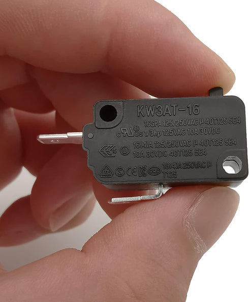 Microwave Oven Door Switch Replacement Part, 16A 125VAC, KW3AT-16, Normally Closed - 1Pc
