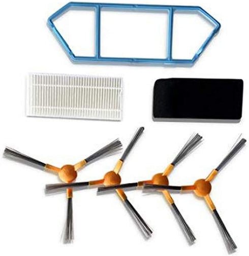 PURE CLEAN Robot Vacuum Cleaner Replacement Parts - Side Sweepers, AIR Filter, Sponge Filter, Dust Box Filter for PUCRC660 Smart Robot Vacuum Cleaner PRTPUCRC6601