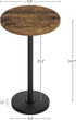 ET30BR YATINEY Round Side End Table for Small Spaces, Pedestal Style Martini Drink Side Table in Living Room, Bedroom