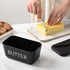 Large Plastic Butter Dish With Lid And Knife,Food Grade PP Butter Holder Keeper With Cover For Kitchen Refrigerator