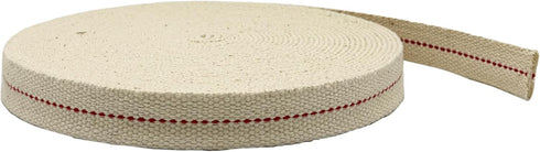 Light of Mine 3/4" Inch 33' Foot 100% Cotton Flat Wick for Paraffin Oil Lanterns and Oil Lamps